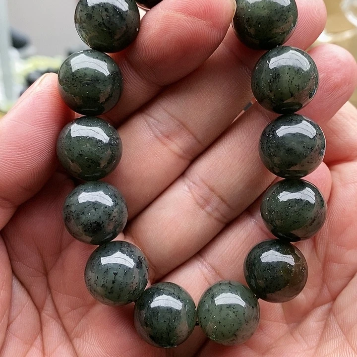 【闪购商品】未镶嵌手串和田玉16青花圆