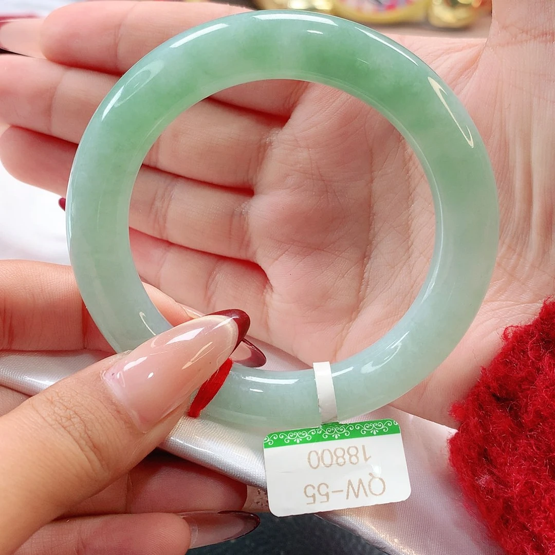 翡翠未镶嵌手镯缅甸天然翡翠