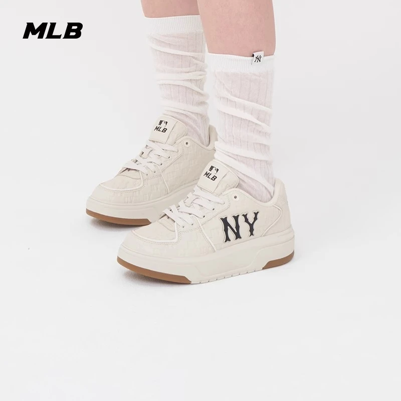 MLB官方复古穿搭印刻老花时尚学长鞋厚底增高板鞋25新款M25NSXE01