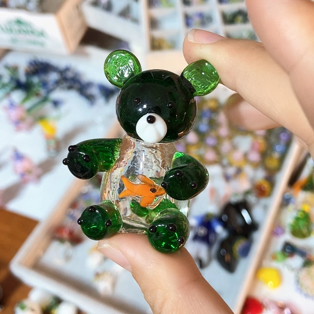 琉璃手工艺品叫****挂绿熊