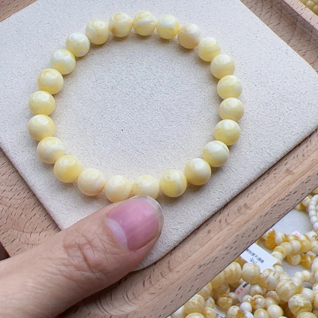 琥珀手链未镶嵌L*.7克，8+