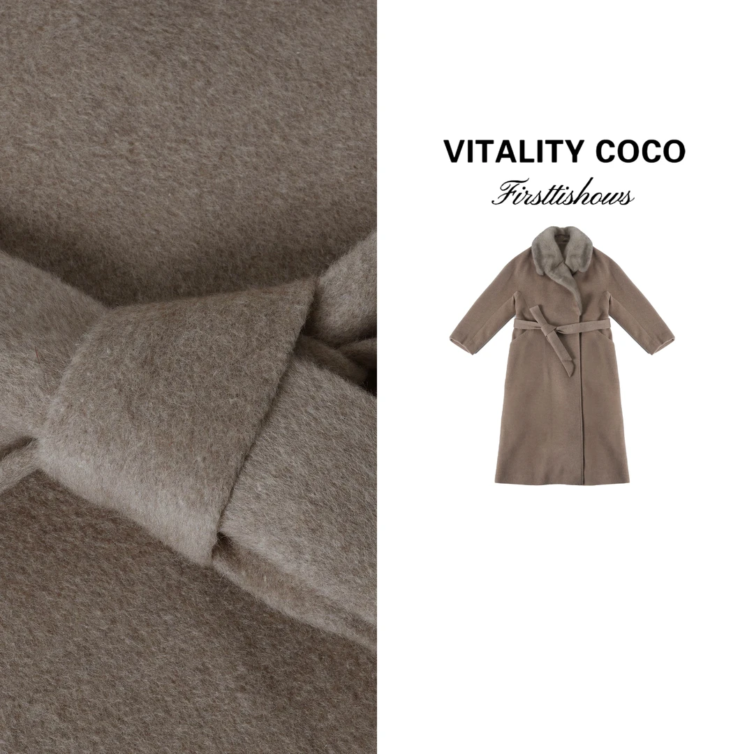 VITALITY COCO·LP系列 女装高定水貂羊绒外套  -2946