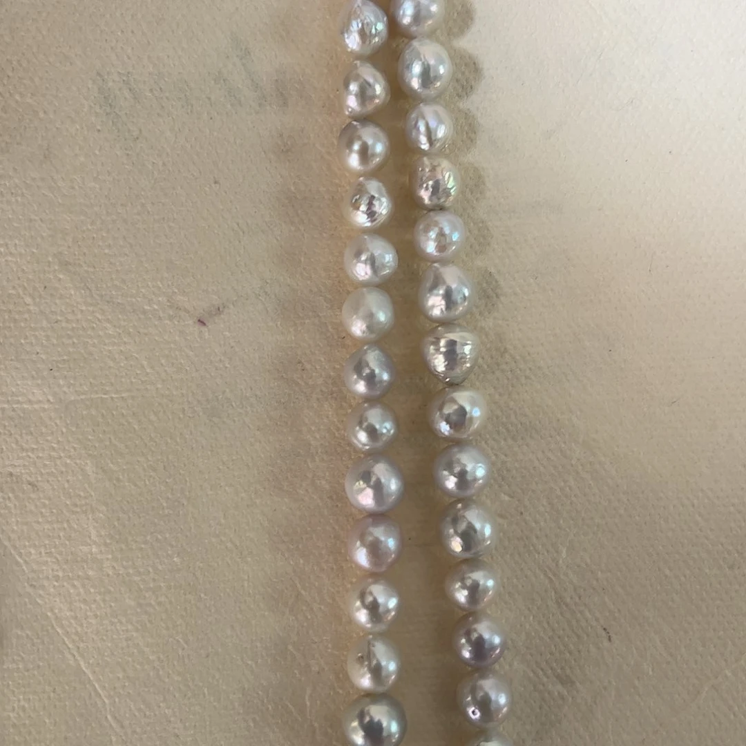 淡水珍珠耳环银S925镶嵌