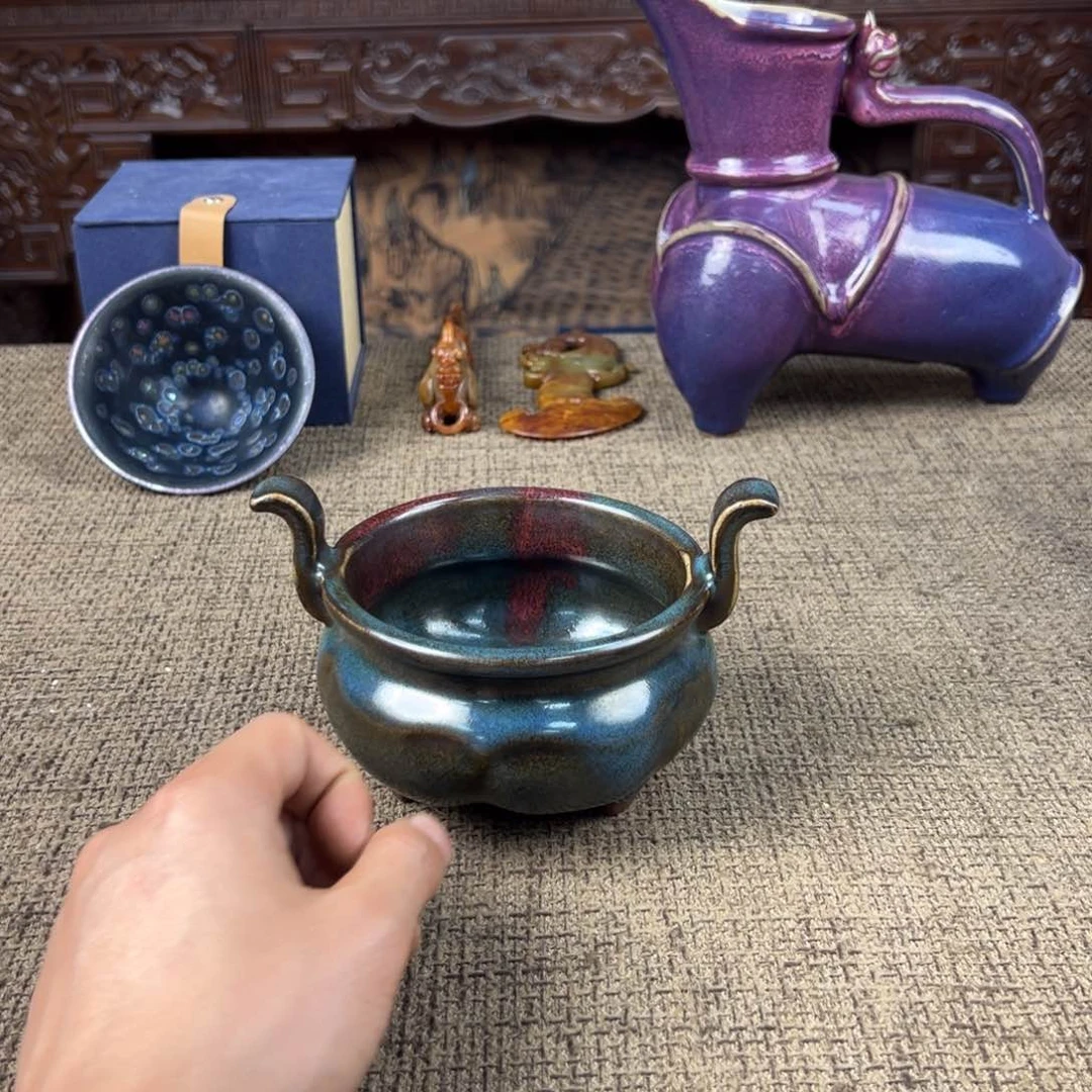 Lao窑瓷直播间开门货陶瓷艺术品正能量开门