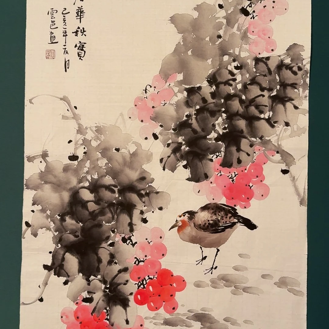 国画云老师画作画作