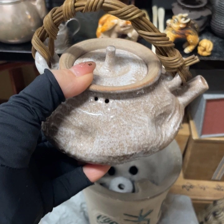 陶中古工艺品摆件