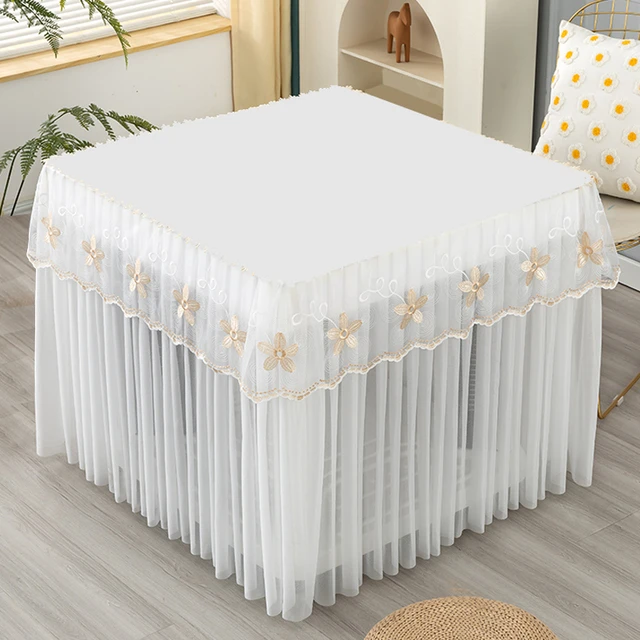 夏季薄款正方形电暖炉烤火电炉桌罩麻将机桌布防水防油皮革防尘罩