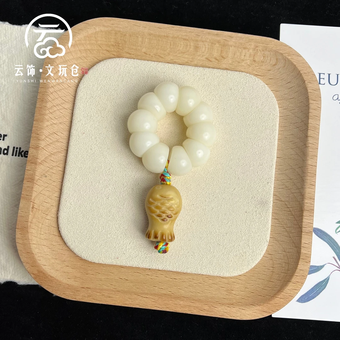 白玑14mm  菩提根白色蒜瓣手捻  CP023-2121