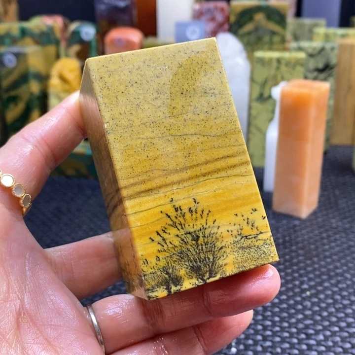 印度石广****r青田石印章石