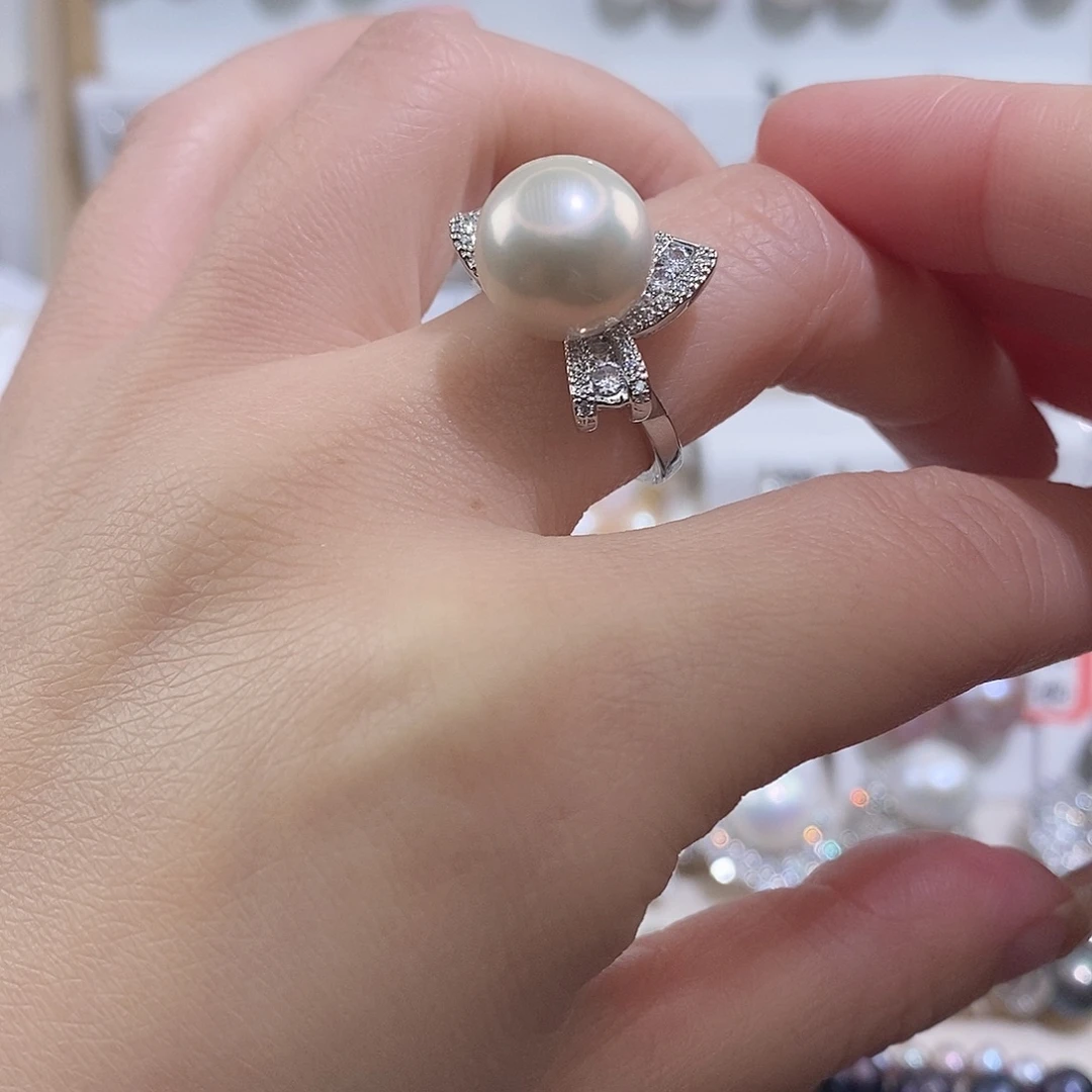 未镶嵌淡水珍珠戒指w11.9