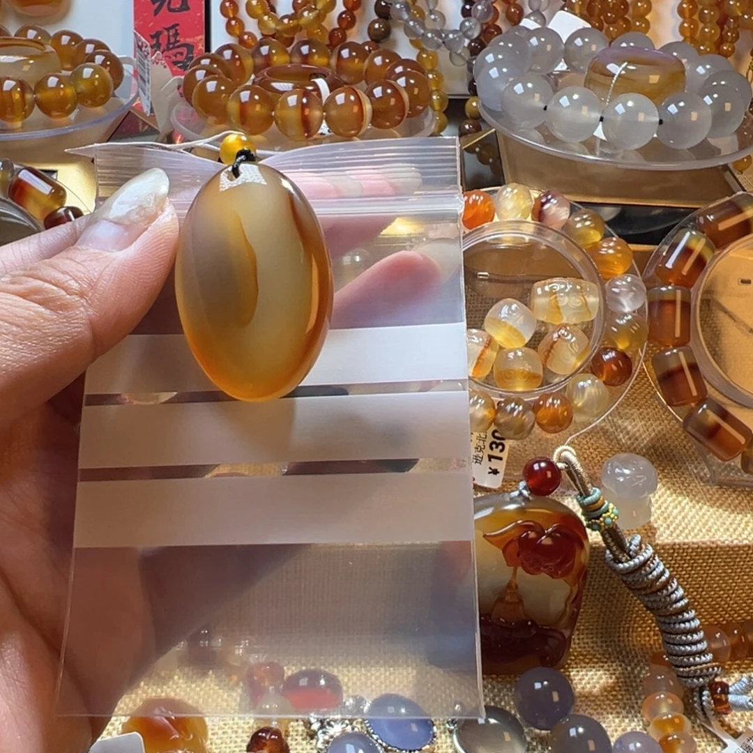 马***迷玛瑙/玉髓合金颈饰4