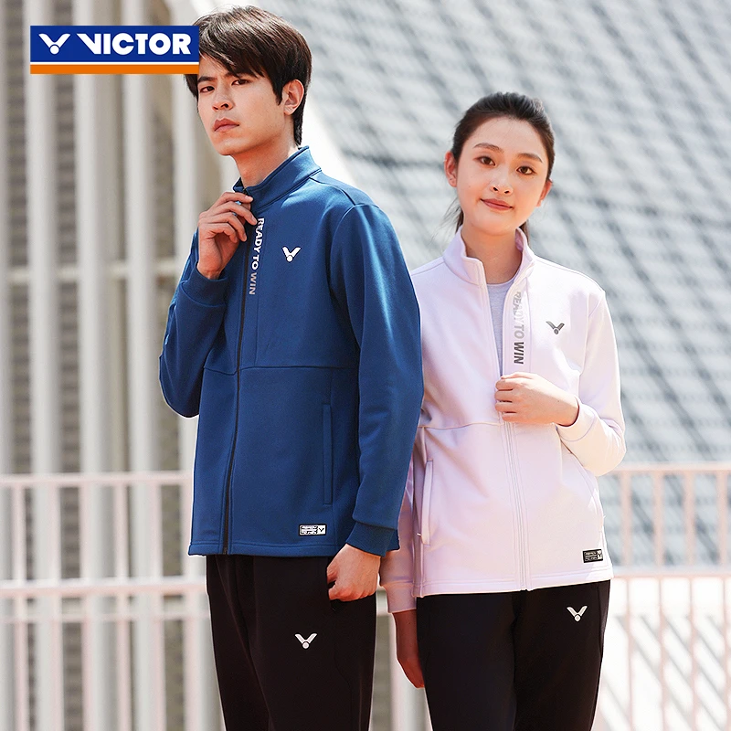 VICTOR/威克多羽毛球服胜利运动外套男女针织休闲秋冬训练J-45604