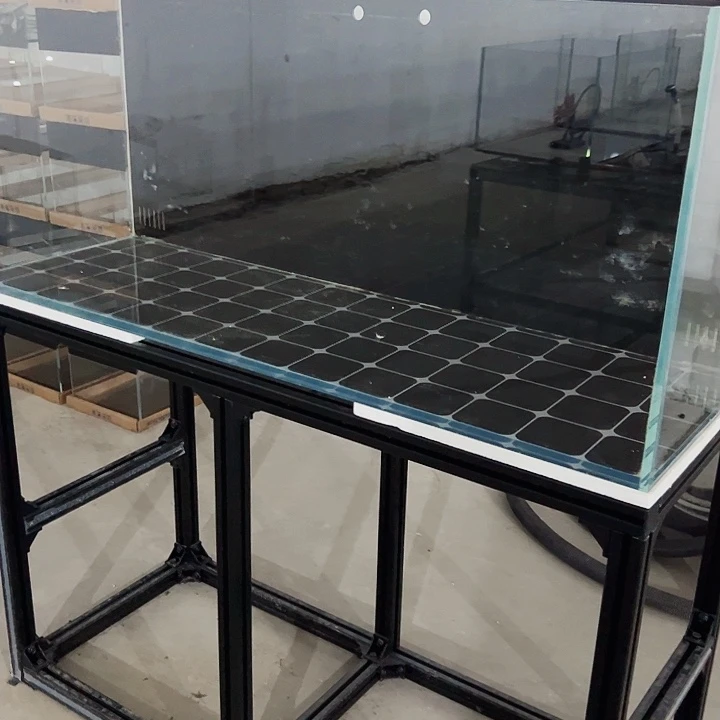 耀***）玻璃120.50.50带架子背双鱼马桶全套配件样缸