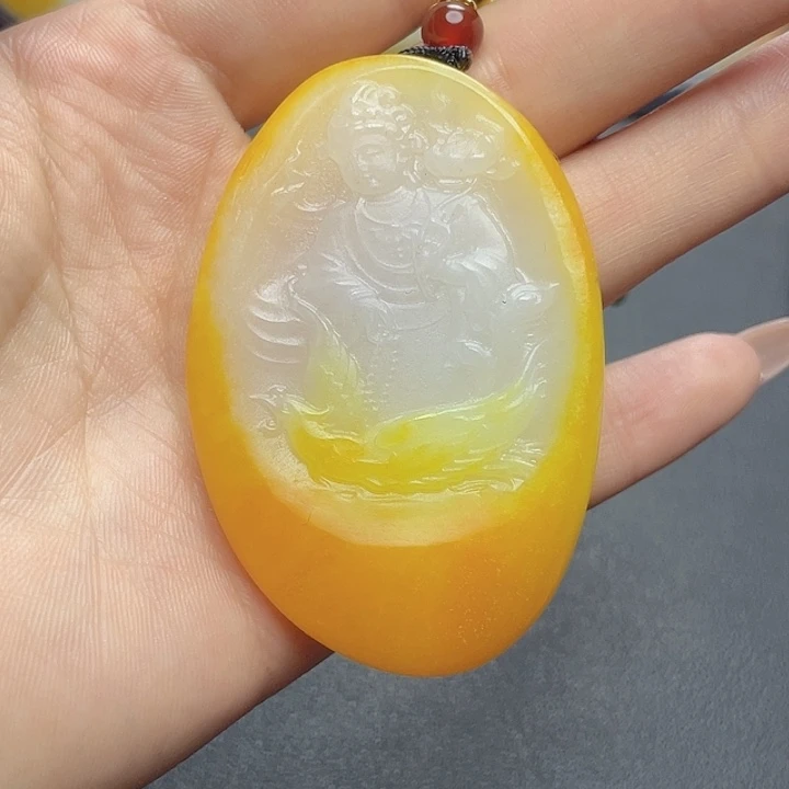 和田玉挂件未镶嵌T