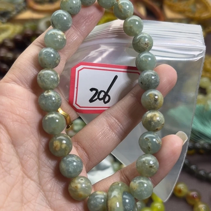 未镶嵌蛇纹石玉手链