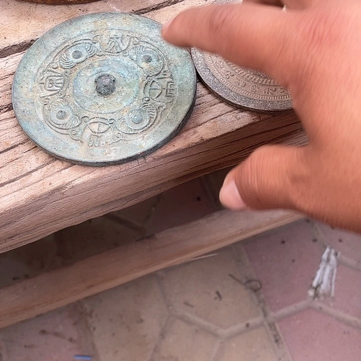 山***1铜镜两个包邮精品
