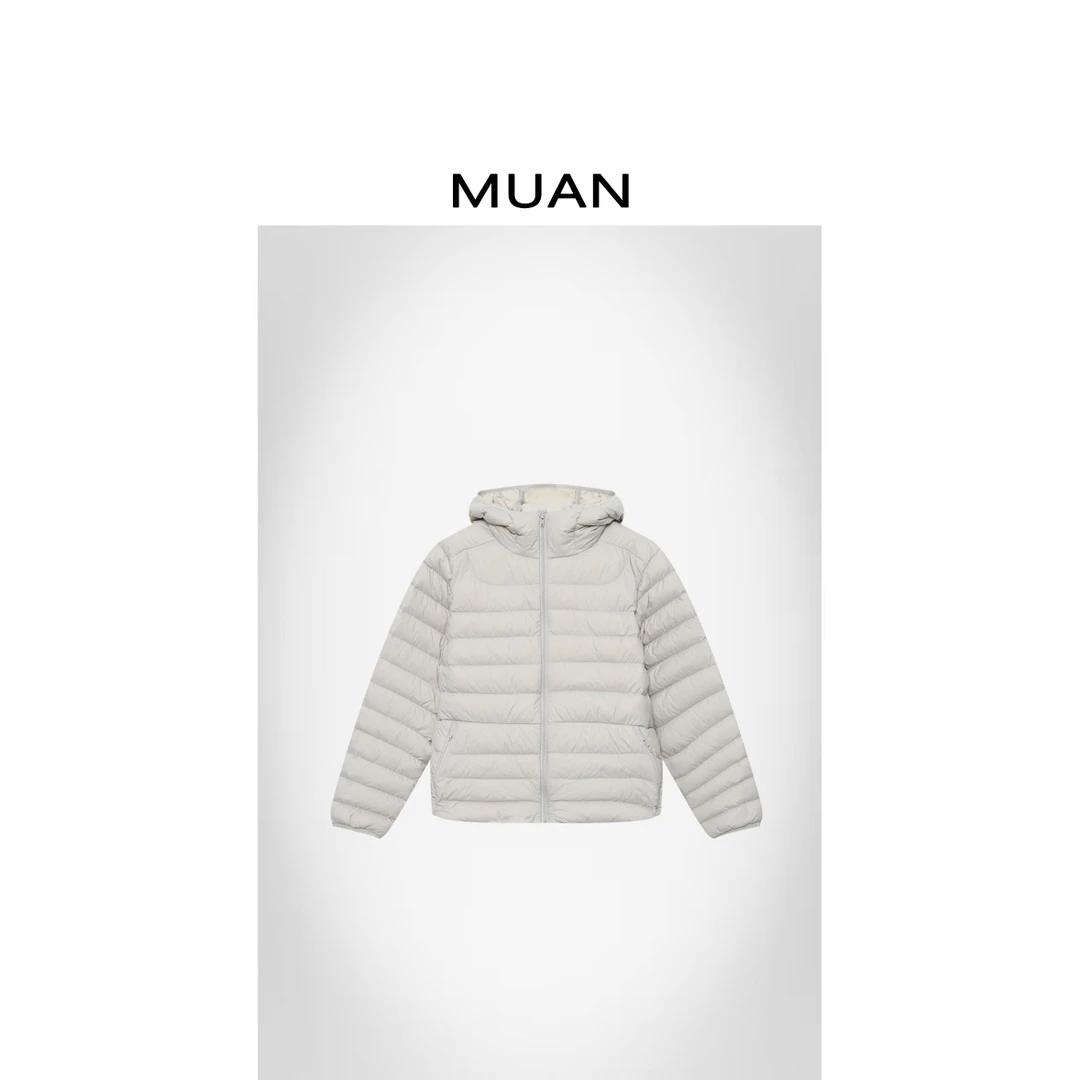 JADE阿毛：《排骨连帽羽绒服》定制空气壳90白鸭羽绒服女D-MJ-F8358