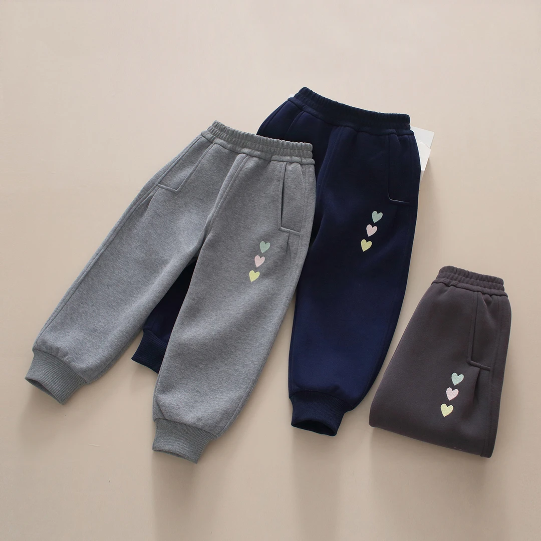 今贝旺女童春秋爱心单层卫裤 420556