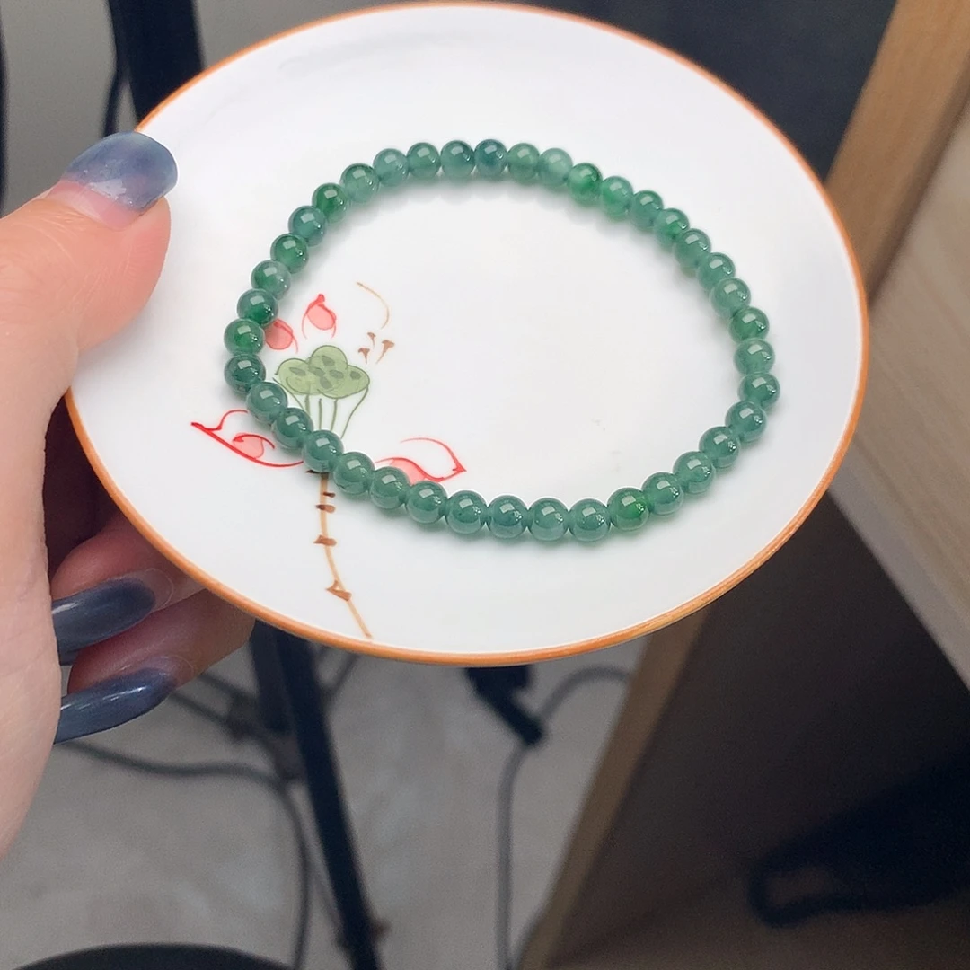 翡翠未镶嵌手链翡翠d2968卡5