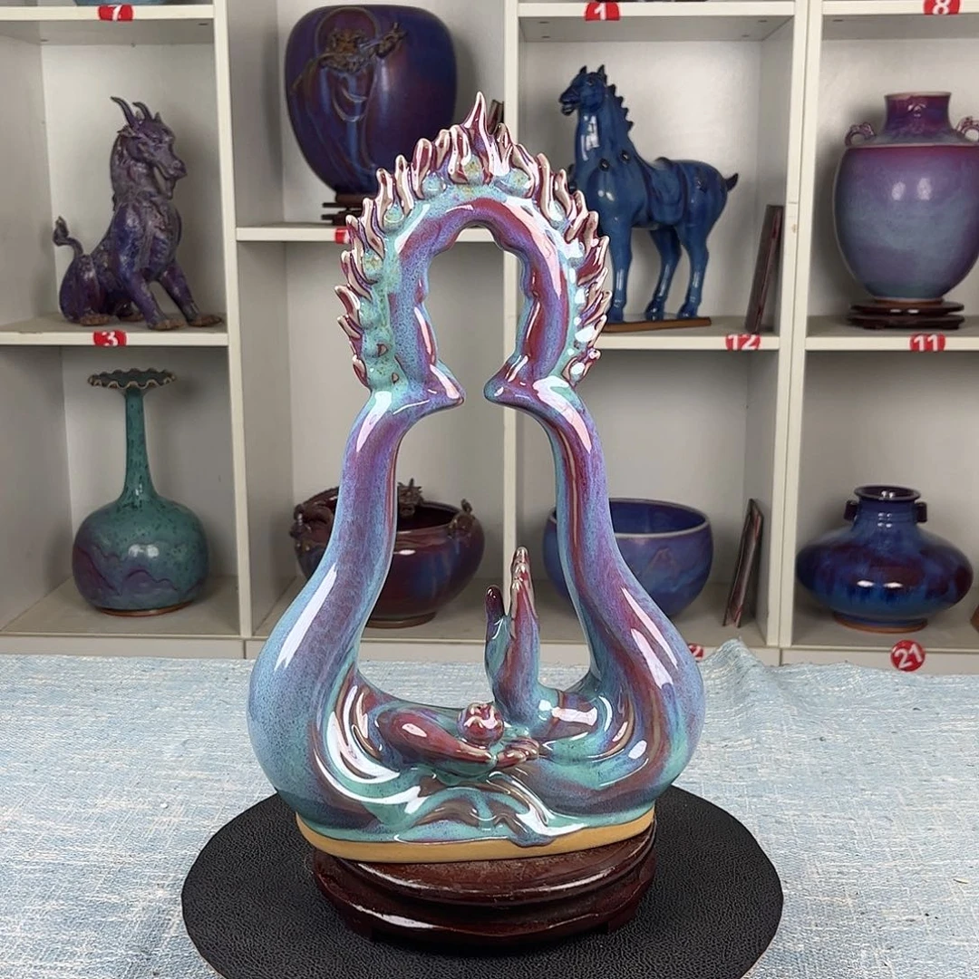 瓷片佛韵莲心珍品收藏