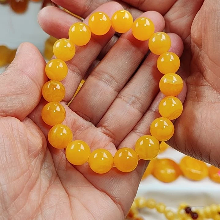 蜜蜡手串未镶嵌手串1O