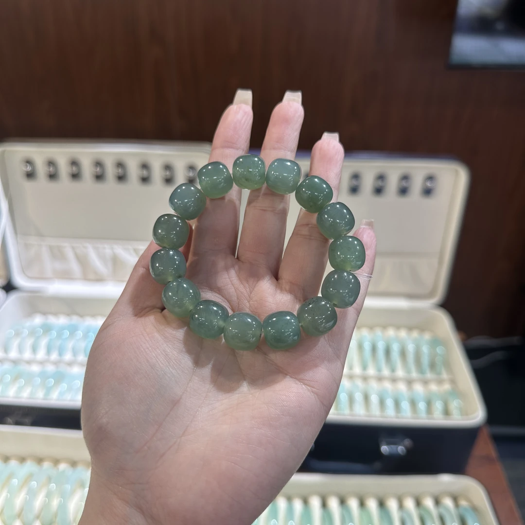 花玉精品蓝水手串 老型珠