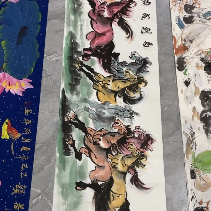 枕书斋画廊的直播间