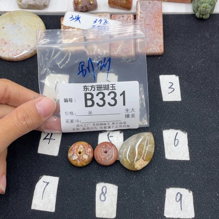 硅化珊瑚（珊瑚玉）颈饰合金别**婆