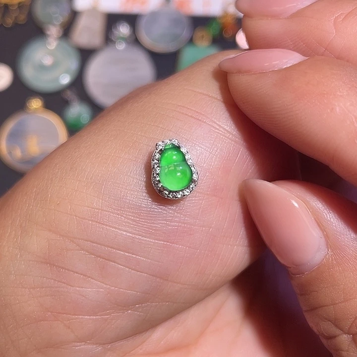 翡翠银S925镶嵌颈饰