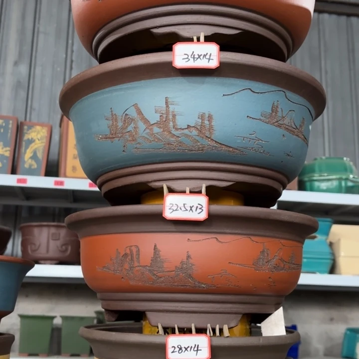 紫砂花盆        100-4