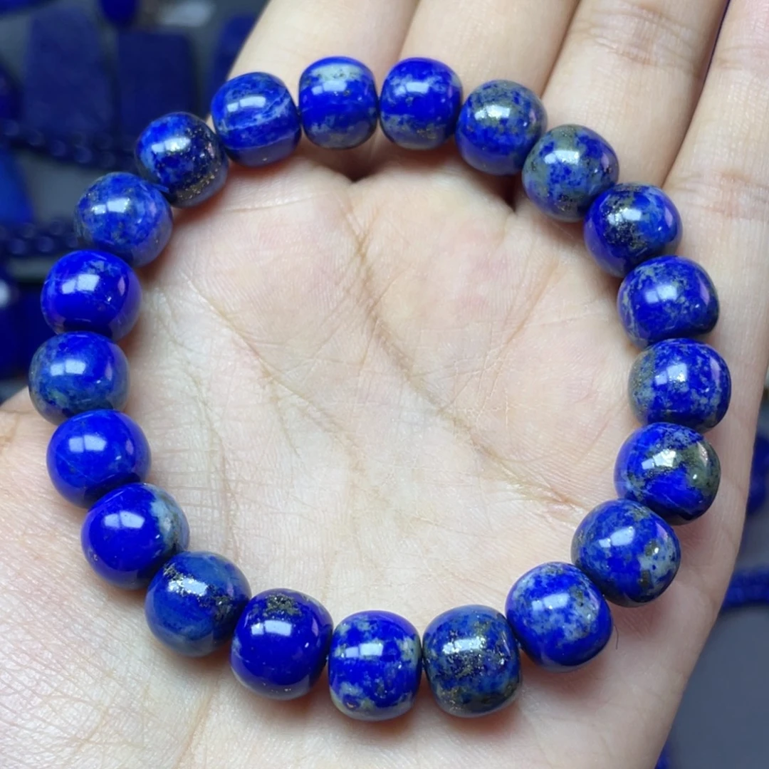 青金石未镶嵌10×9mm老型手串