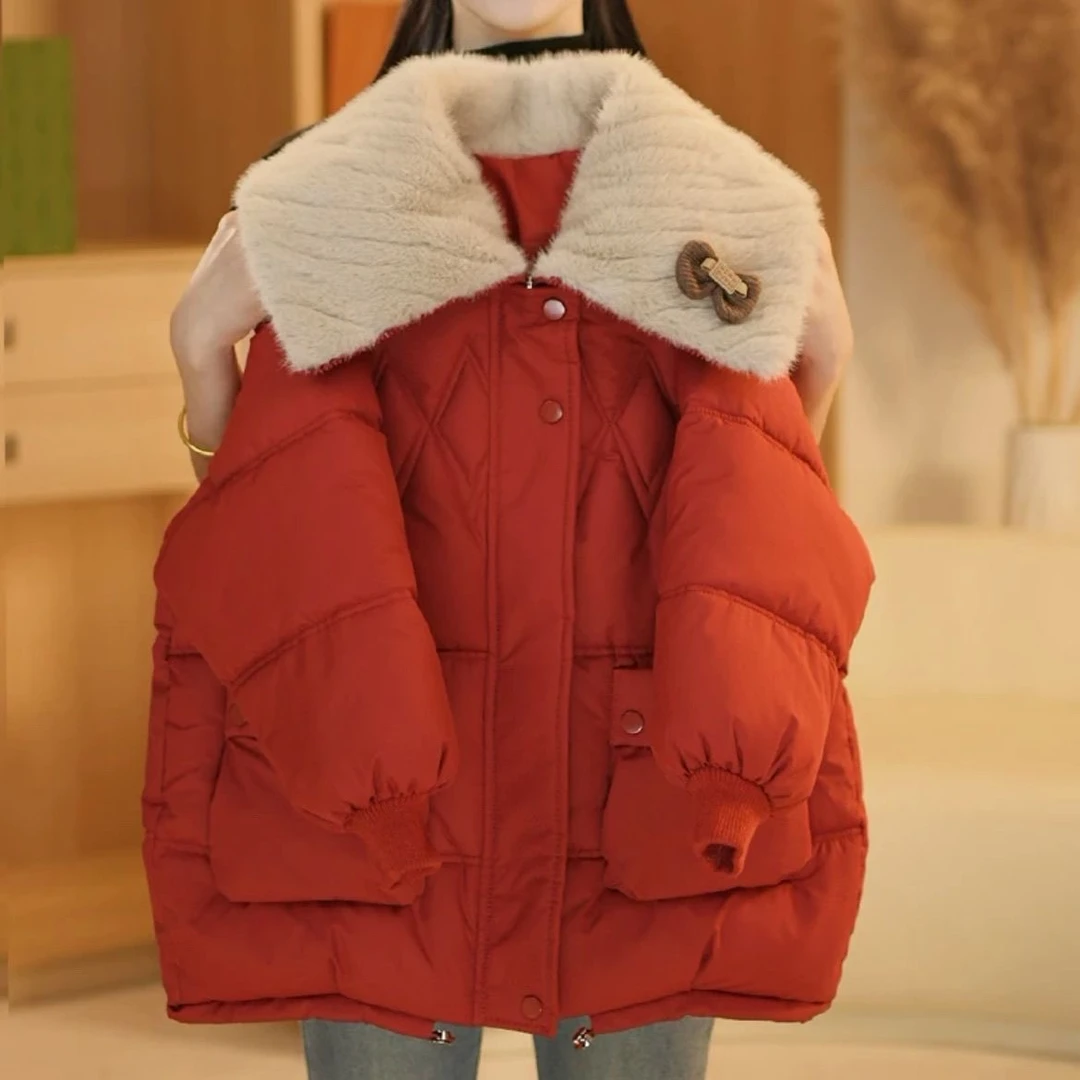 女童棉衣冬装2025新款洋气儿童冬季加厚棉服女孩冬款棉袄大童外套