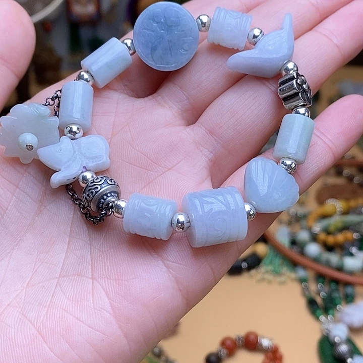 翡翠颈饰未镶嵌大*阳199