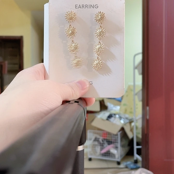 非金属锡合金非金属芒果耳钉925