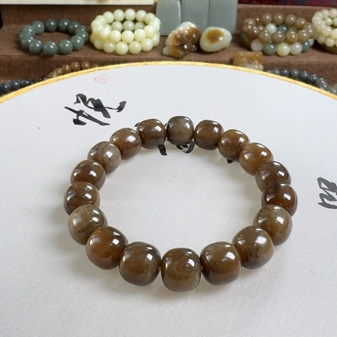 和田玉未镶嵌手链