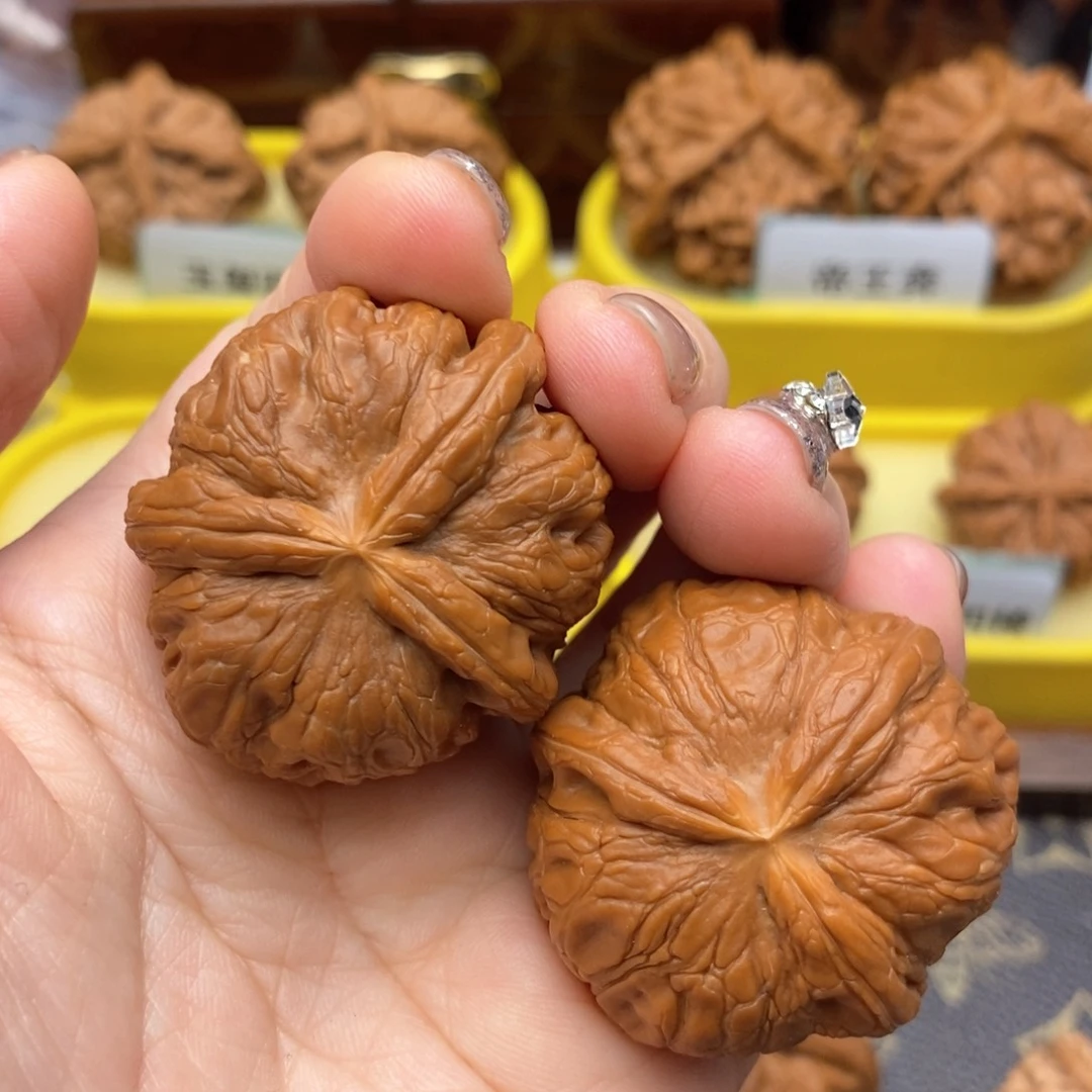 把件文玩核桃41尺元宝三棱
