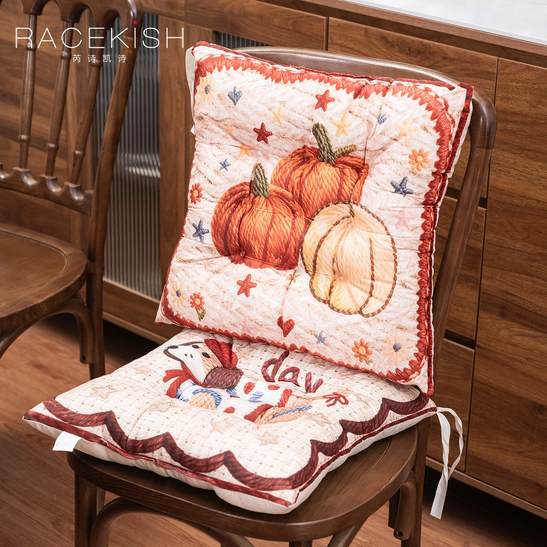 优选南瓜垫子加厚椅垫复古软包腊肠狗坐垫沙发腰靠家居创意礼品