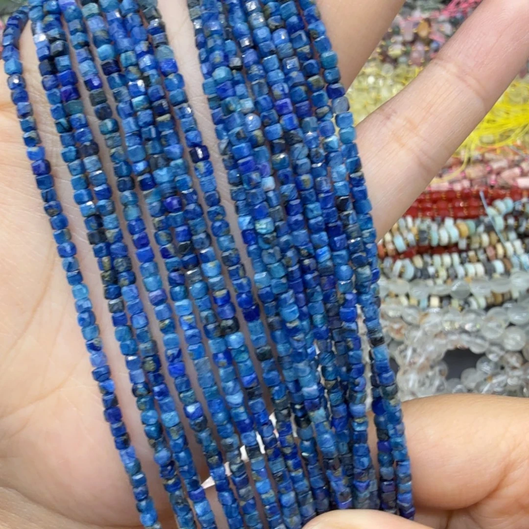 水晶珠宝半成品未镶嵌卡2+油画蓝晶方糖一条