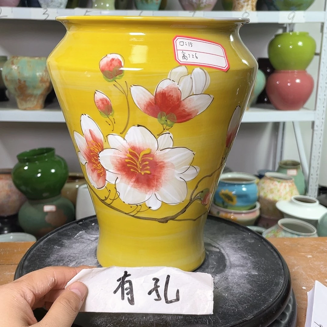 景德镇陶瓷花盆微瑕