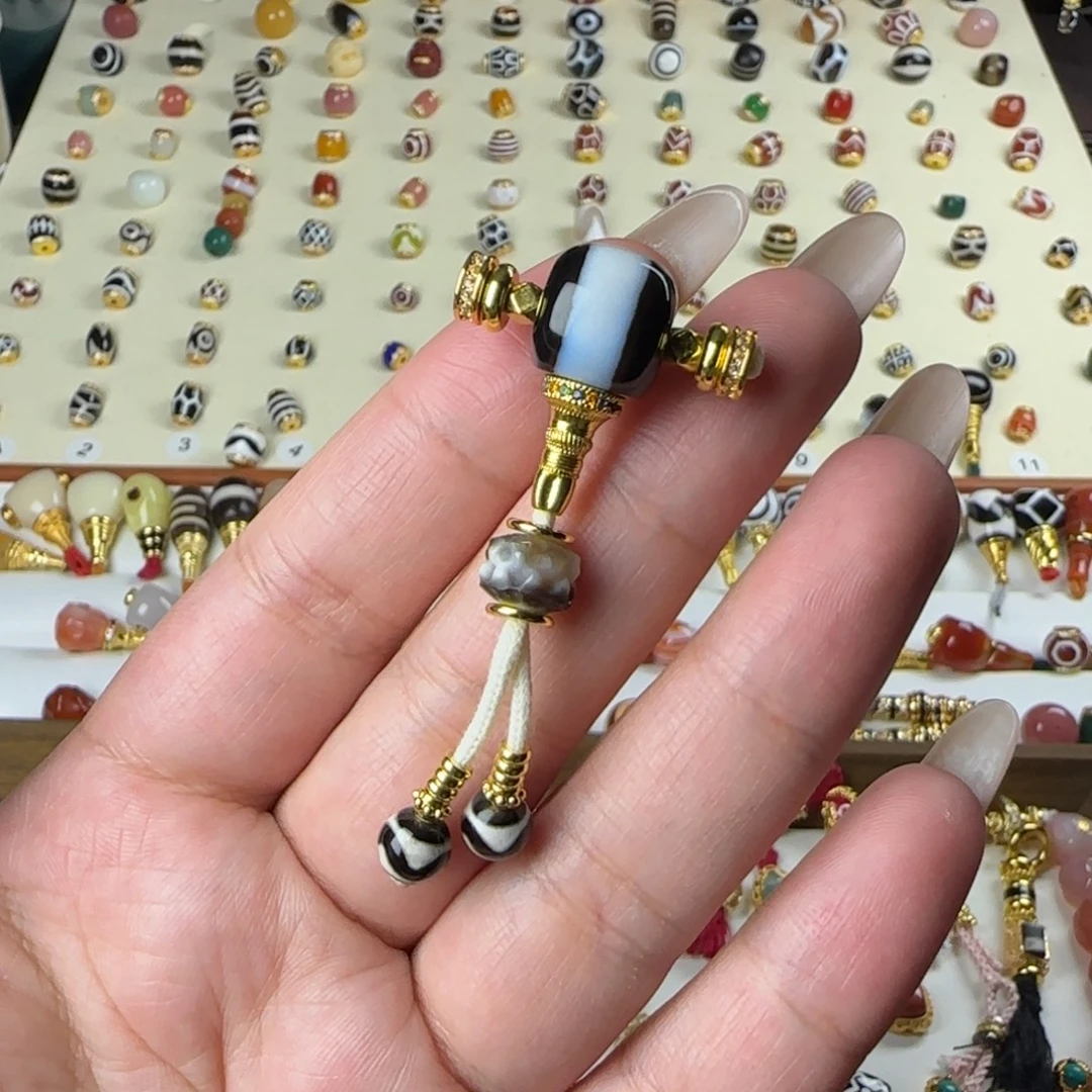 玛瑙/玉髓未镶嵌单珠配饰顶珠设计搭配