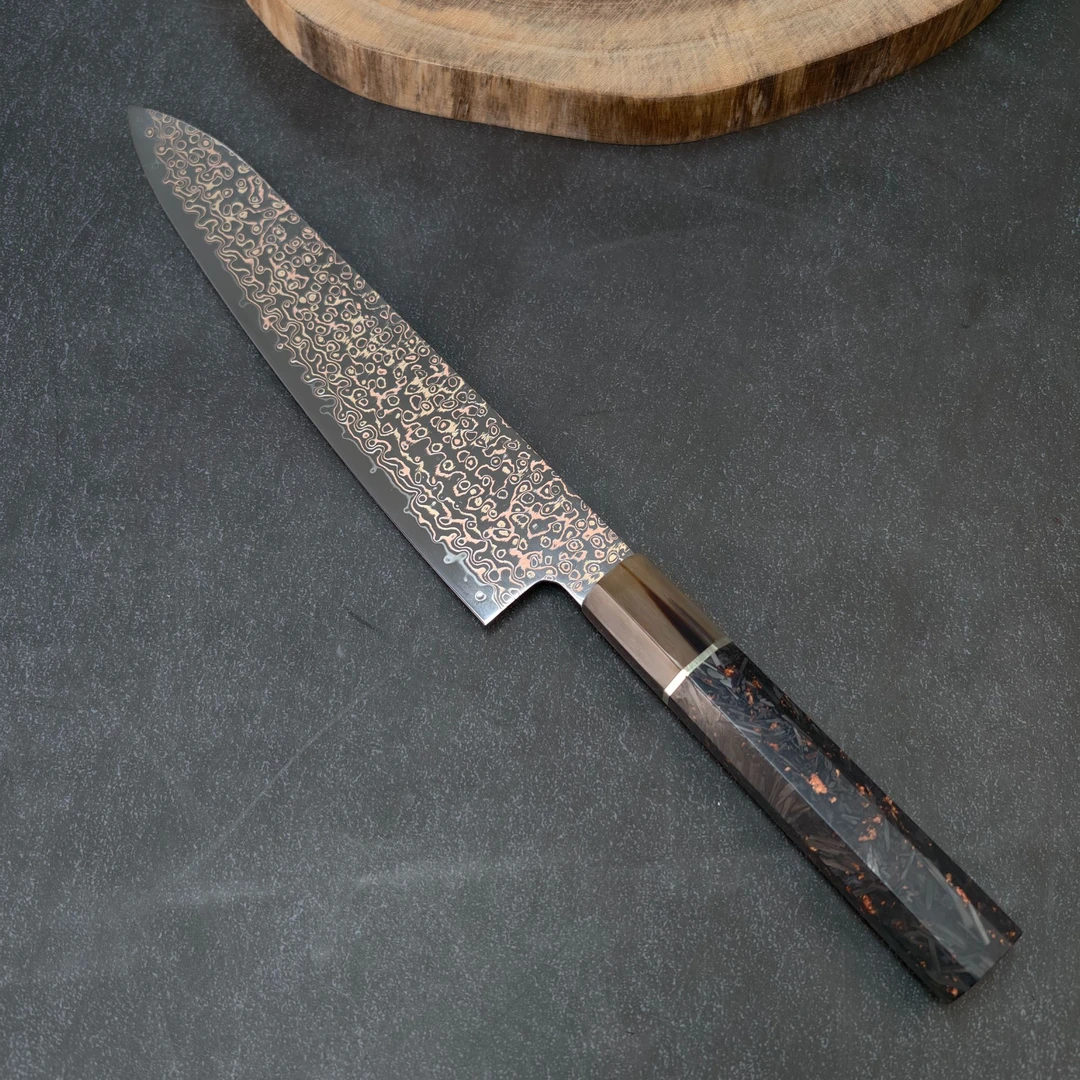 铜大马VG10牛刀日式牛刀家用厨刀菜刀分肉刀分割刀厨师好主厨刀