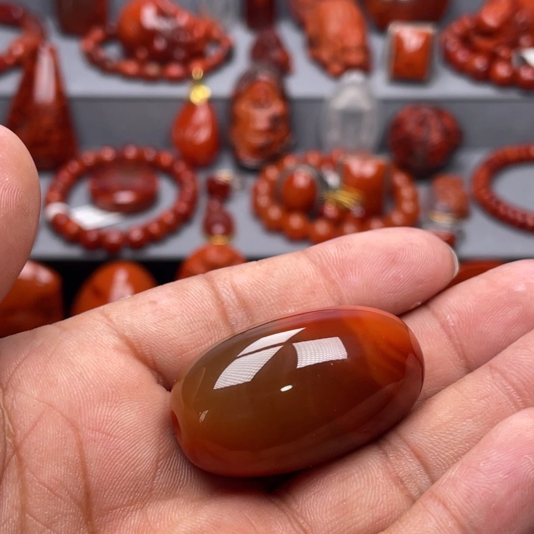 南红玛瑙未镶嵌珠宝奇石吊坠