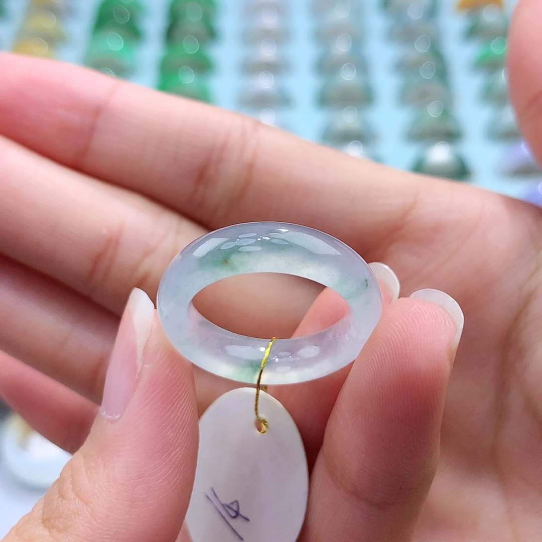 未镶嵌戒指翡翠金***i14圈