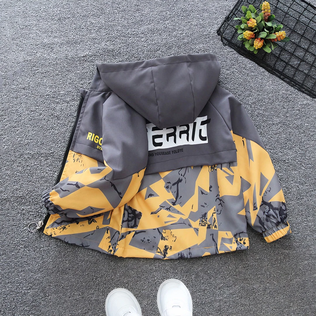 儿童装男童秋装外套2025新款中大童春秋款女童秋季炸街洋气风衣潮