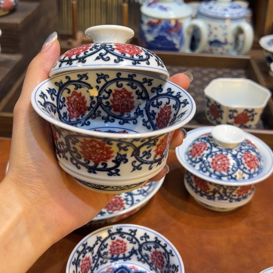 陶摆件景德镇陶瓷茶器百宝箱