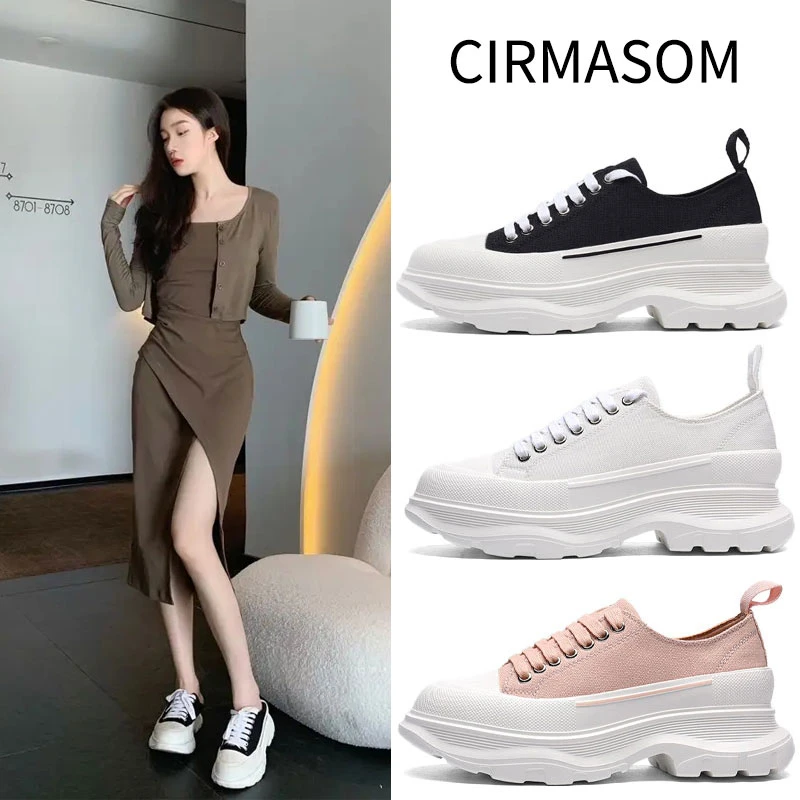 【官方正品】赵露思同款夕麦昆帆布鞋女款2025夏季新款百搭小众鞋子