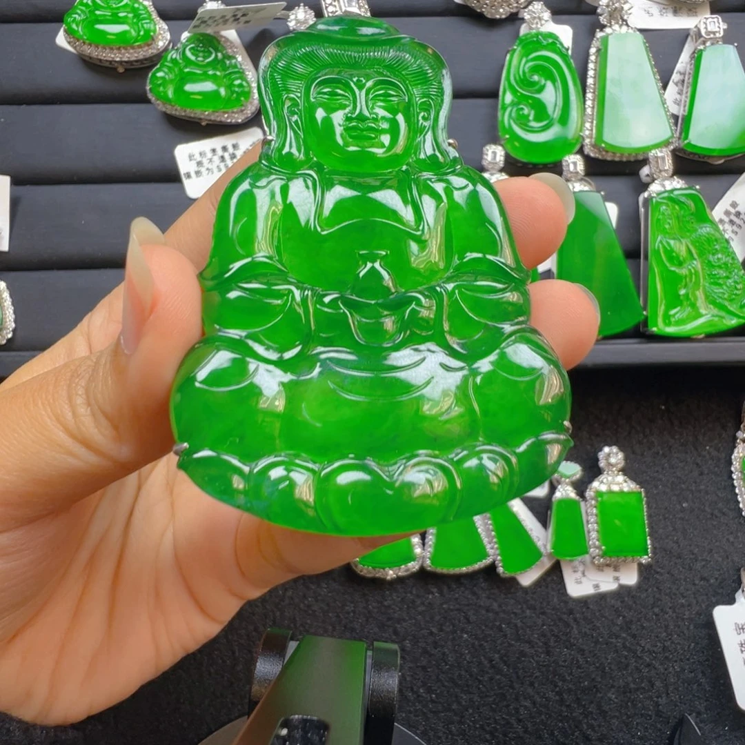 翡翠银S925镶嵌颈饰