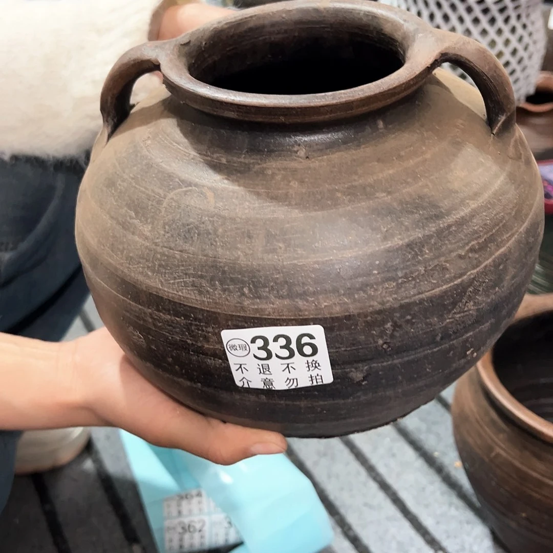 红陶瑕疵南瓜盆336