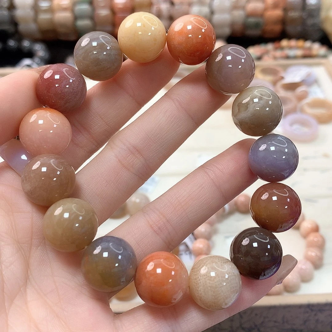 硅化珊瑚（珊瑚玉）手链未镶嵌A****256