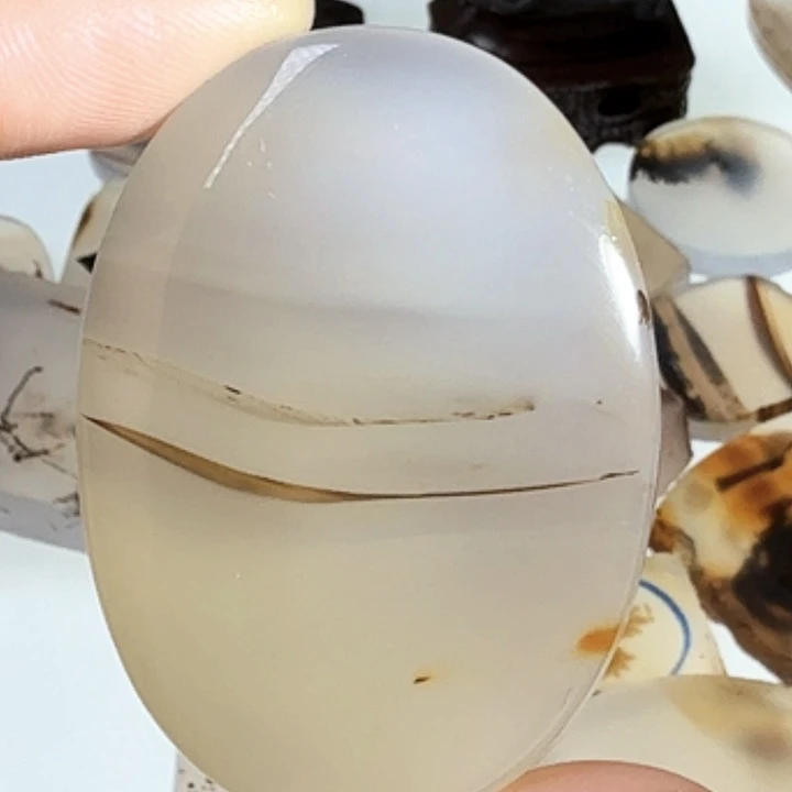 玛瑙/玉髓钛钢珠宝半成品